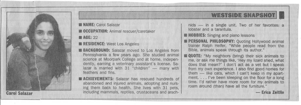 1993 Outlook Newspaper Clipping